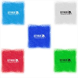 JH9466 Square Gel Beads Hot/Cold Pack With Custom Imprint